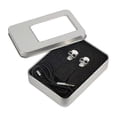 thumbnail image 1 of Auriculares intraaurales de metal con forma de calavera, 1 of 4