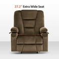 thumbnail image 4 of MCombo Oversized Power Lift Recliner Chair with 27.2'' Extra Wide Seat for Big and Tall Elderly People, Fabric R7541 (Brown, Large-Wide), 4 of 10