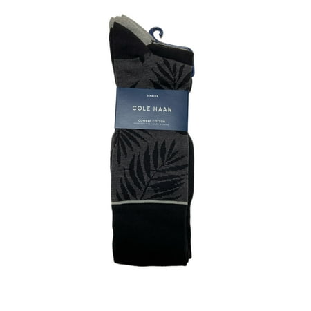 

COLE HAAN Men s 3 Pair Combed Cotton Crew Socks Multicolor 7-12