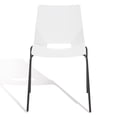 thumbnail image 4 of SAFAVIEH Couture Nellie Mid-Century PP Solid Dining Side Chair, White/Black (Set of 2), 4 of 14