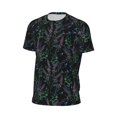 thumbnail image 6 of Wukai Lavender Flowers Print Men's Short-Sleeved Mesh T-Shirt,Quick-Dry Short Sleeve Workout T-Shirt-XX-Large, 6 of 8