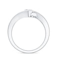 thumbnail image 3 of Rosec Jewels Round Diamond Solitaire Ring - Lab Diamond Bypass Engagement Ring for Women - 0.9 Ct - EF-VS Grade, 14K White Gold, US 8.50, 3 of 9