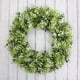 thumbnail image 2 of Plastic wreath, simulation of green plant, large eucalyptus wreath, American door decoration, decoration, 2 of 5