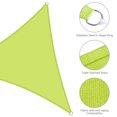 thumbnail image 4 of Yescom 2 Pack 5 Ft 97% UV Block Triangle Sun Shade Sail Canopy Outdoor Patio Garden, 4 of 11