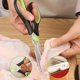 thumbnail image 2 of Tijeras de Cocina Multifuncionales, Acero Inoxidable, Mango Suave, Negro/Verde, Juego de 4 Piezas, 2 of 4