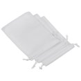 thumbnail image 1 of Unique Bargains 14x10cm Microfiber Pouch, 3Pcs Soft Storage Drawstring Gift Bag, White, 1 of 5