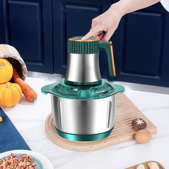 Procesador De Alimentos Eléctrico, Picadora De Carne Eléctrica De Acero Inoxidable Fácil De Limpiar Para Verduras