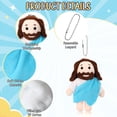 thumbnail image 2 of Juguete de peluche HyDren Mini Jesus, 12 unidades, a granel, color azul religioso, 2 of 8