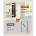 thumbnail image 6 of Gronda Adjustable Floating Shelves for Wall 3 Tier Wood Shelf for Bathroom, Bedroom, Living Room, Easy Install, Nature Black Decor Storage Shelf, 20in, 6 of 9