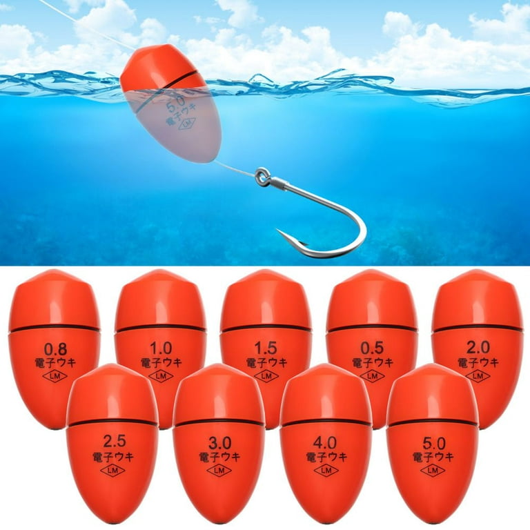 Bright Glow Plastic Night Fishing Rocky Fishing Float Zhongtong Electronic  Float Luminous Float RED 1.0 