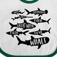 thumbnail image 4 of Inktastic Types of Sharks Boys or Girls Baby Bib, 4 of 4