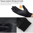 thumbnail image 5 of Guantes de ciclismo, guantes deportivos con pantalla táctil cálidos de invierno, guantes para correr, impermeables y antideslizantes, ideales para ciclismo, motocicleta, esquí, snowboard, correr, senderismo, camping Rojo Verde, 5 of 5