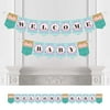 Let's Be Mermaids - Baby Shower Bunting Banner - Mermaid Party Decorations - Welcome Baby