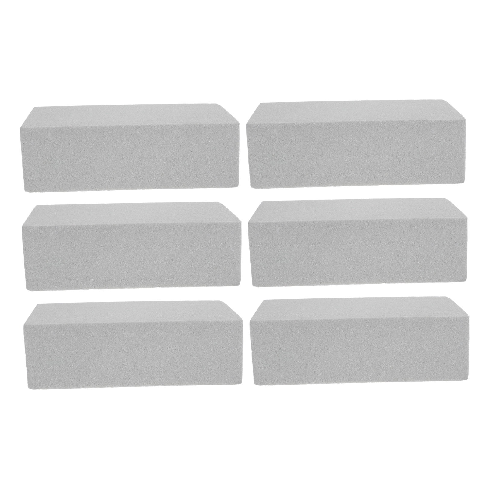 HAMPPLIES 6-Pack Black Floral Foam Blocks 22.5x10.5x7in for Flower Arranging, Floral Design, and Crafting Kits