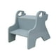 thumbnail image 5 of Taburete de madera portátil multiusos para cambiar zapatos, banco antideslizante de 2 escalones azul, 5 of 9