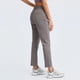 thumbnail image 5 of Pantalones de yoga holgados y rectos con cordón en la cintura, pantalones deportivos casuales elásticos recortados para mujer, 5 of 6