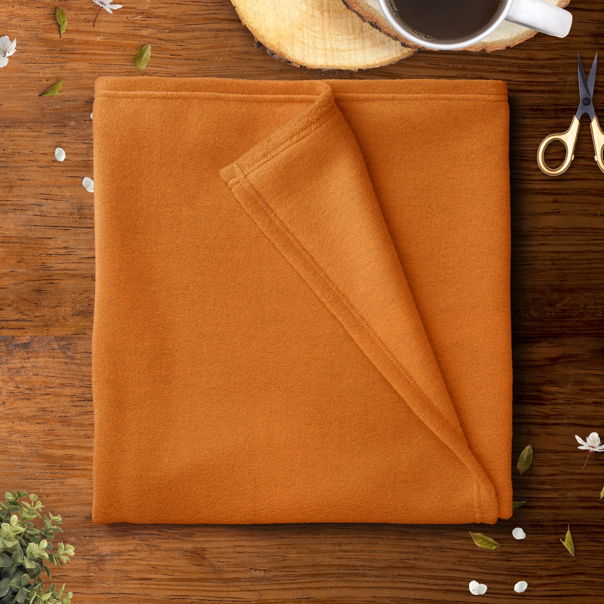 Mainstays 58" X 1.5 yard Lux Anti-pill Fleece Fabric Precut, Orange