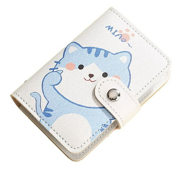Mini Credit Card Holder with 20 Card Slots   2 ID Slots,Anti-Degaussing Bank Card Holder Coin Purse,B