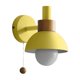 thumbnail image 1 of Lámpara de pasillo para porche de sala de estar, lámpara de noche de dormitorio moderna minimalista nórdica, lámpara de pared Macaron (amarilla), 1 of 7