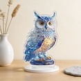 thumbnail image 5 of Owl Statue and Figurine for Home Decor Accents Adorable Owl for Shelf Bookshelf Bedroom Living Room Office Table Desk Modern Decorations Animal Sculpture for Birds Lovers, 5 of 6