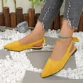 thumbnail image 6 of Xiaoxatg Women's Casual Shoes Pointed Toe Ballet for Comfortable Work and Everyday Wear Stylish On Design 9 Yellow, 6 of 9