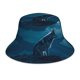 thumbnail image 1 of Balery Lonely Night Wolf Sombreros para el sol para hombre y mujer, sombrero de pescador con UPF 50+, 1 of 6
