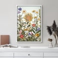 thumbnail image 3 of IDEA4WALL Framed Canvas Wall Art Botanical Floral Arrangement with Vibrant Dried Flowers Art Colorful Plants Wildflowers Print Rustic Minimal for Living Room, Bedroom, Office - 24"x36" White, 3 of 5