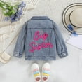thumbnail image 2 of Jkety Toddler Girls Jackets Toddler Baby Boys Girls Tie-Dye Denim Jacket Kids Long Sleeve Button Down Fashion Jean Jacket Coat Pink,18-24 Months, 2 of 7