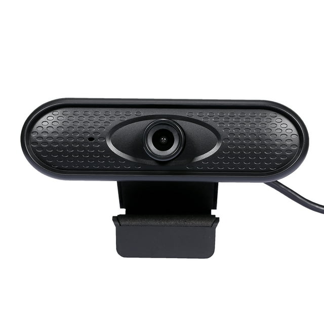 Graflsoa Caméra Web USB Noire avec Résolution HD 1080P, Mise au Point Manuelle, Microphone Intégré, Sans Pilote pour PC et Portable, Fréquence d'Images 30 Ips, Design Compact