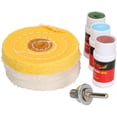 thumbnail image 4 of Metal Cleaning and Polishing Kit for Drills 4” 100mm Mops + Compound 7pc Kit, 4 of 4