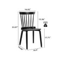 IGO Windsor Chairs Set of 2,Wood Dining Chairs,Slat back Chairs for