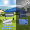 10x17.6 Ft Pop Up Canopy with Adjustable Dual Awnings, 2 Tier Outdoor