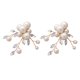 thumbnail image 1 of 1 par de zapatos de perlas de moda con hebilla extraíble, accesorios para zapatos de boda con flores, 1 of 6
