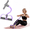 Purple, variant on Multifunction Tension Rope with Handles, 6-Tube Elastic Yoga Pedal Puller Resistance Band, Natural Latex Tension Rope Fitness Equipment, for Abdomen/Waist/Arm/Leg Stretching Slimming Training