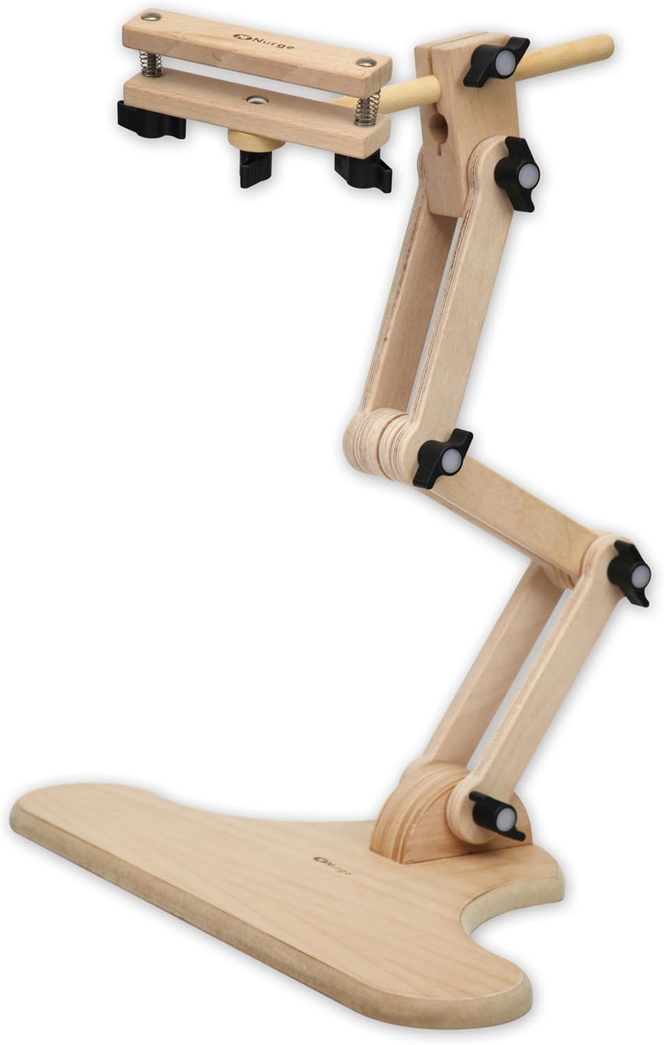Adjustable Embroidery Table Stand with Swivel Hoop Holder – Cross Stitch & Embroidery Frame – Beech Wood