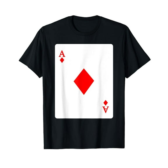 Ace Of Diamonds Playing Card Group Costume Poker Player T-Shirt