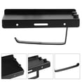 thumbnail image 4 of Lishi Black Wall Mounted Paper Towel Holder with Tissue Storage Shelf for Bathroom Toilet, 4 of 17