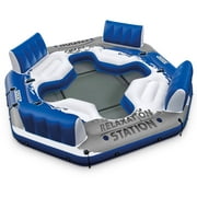 Intex Inflatable Relaxation Station Island Floating Lounge, 120" x 120...