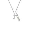 thumbnail image 2 of Delight Jewelry Silvertone Large Initial - J - Silvertone Hope Anchors the Soul Bar Charm Necklace, 23", 2 of 4