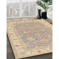thumbnail image 2 of Ahgly Company Indoor Round Traditional Brown Persian Area Rugs, 3' Round, 2 of 6