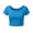 Sky Blue, variant on yillto Girls Basic Short Sleeve Shirts Crop Slim Tee Crew Neck Spring Summer Fashion Going out Tshirts