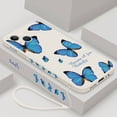 thumbnail image 1 of Funda de teléfono de mariposa azul y roja para iPhone 14, 13, 12, 11 Pro, Max Plus, 13 Mini, X, XR, XS MAX, SE 2020, 2022, 8, 7 Plus, 6, 6S Plus Fivean unisex, 1 of 2