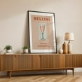 thumbnail image 2 of Bellini - Venezia Veneto Italy Illustration Cocktail Vintage Typography Kitchen Decor Bar Modern Art Minimalist Black Framed Wall Art Print 12 x 18 inches, 2 of 8