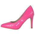 thumbnail image 2 of TOP MODA Shoes Women Stiletto High Heel Classic Pumps Pointed Toe MONROE-1 Hot Pink Fuchsia Patent 10, 2 of 3