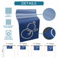 thumbnail image 6 of Blue Cute Gourd Table Runner 90 Inches, Geometric Modern Abstract Art Bed Runner Dresser Scarves Tabletop for Indoor Outdoor Parties/Ceremony/Banquet, 13" x 90", 6 of 9