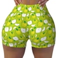 thumbnail image 2 of Picia Fruit Printed Workout Shorts for Women Seamless Scrunch Butt Lifting High Waisted Yoga Gym Booty Running Moisture-wicking Short Pants-Small, 2 of 9