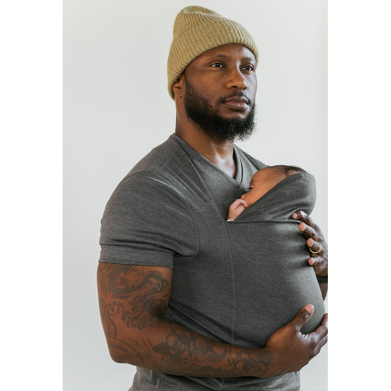 Lalabu Dad Shirt Baby Carrier Baby Wrap Babywearing for Dads 2XL Gray Walmart
