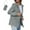 Gray, variant on Admvng Rain Coats for Women Loose Fit Portable Waterproof Lightweight Jackets Raincoat Hiking Windbreaker Jacket with Hood S-2XL