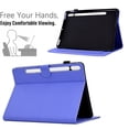 thumbnail image 2 of Case for Samsung Galaxy Tab S9/S8/S7, Carbon Fiber Pattern Premium PU Leather Wallet Stand Protective Auto Sleep Wake Cover with Pen Slot for Samsung Galaxy Tab S9/S8/S7, Purple, 2 of 6