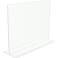 thumbnail image 4 of Deflecto, DEF879301, Anti-Glare Double-sided Sign Holder, 1 Each, Clear, 4 of 9